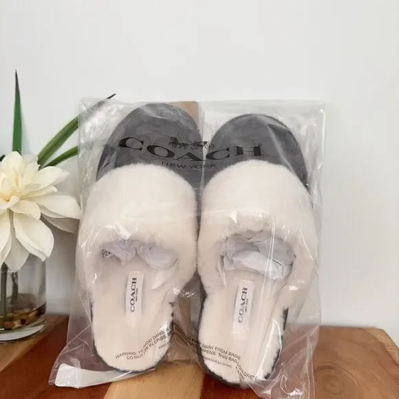 NWT Coach Zena Slipper In Signature Jacquard size‎ US7 - Picture 6 of 6